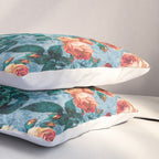 Floral and Marble Texture II Pillow Sham Gallery Image 3