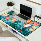 Floral and Marble Texture II Desk Mat Gallery Image 2
