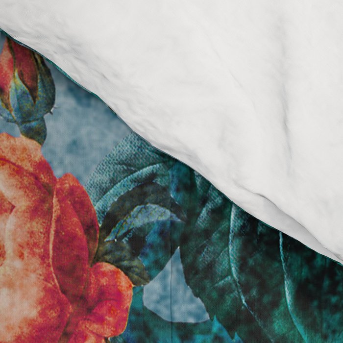 Floral and Marble Texture II Comforter Gallery Image 4