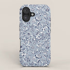 Painterly Florals - Blue Navy iPhone Case Gallery Image 1
