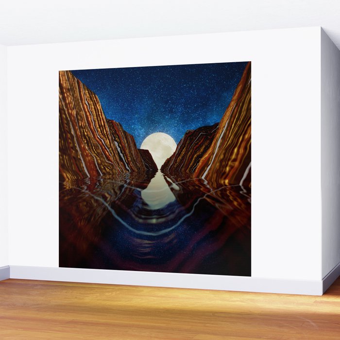 Moon Reflection Wall Mural Gallery Image 2