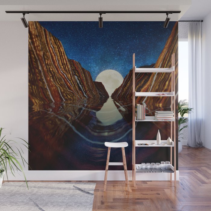 Moon Reflection Wall Mural Gallery Image 1