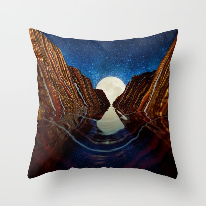 Moon Reflection Throw Pillow Gallery Image 6