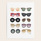 Ray Bans Sunglasses Illustration Poster Gallery Image 4