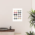 Ray Bans Sunglasses Illustration Poster Gallery Image 2