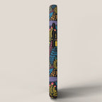 Retro colorful jungle nature plant pattern iPhone Case Gallery Image 2