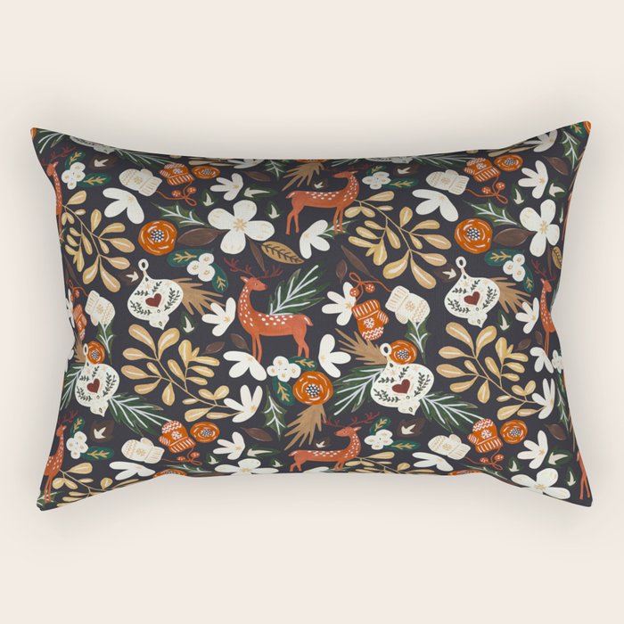 Christmas holiday night III Rectangular Pillow Gallery Image 1