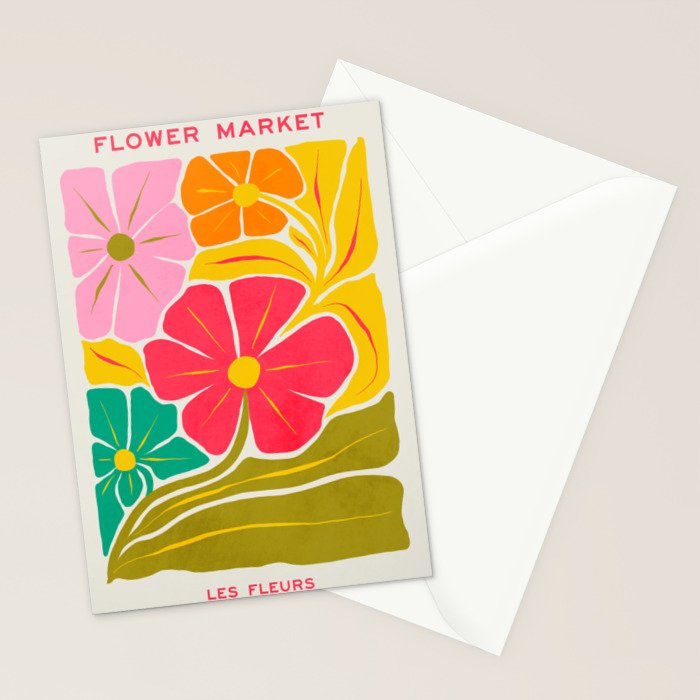 French Bouquet: Les Fleurs | Flower Market 01 | Spring Summer 23 Stationery Card Gallery Image 2