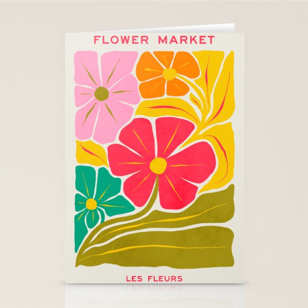 French Bouquet: Les Fleurs | Flower Market 01 | Spring Summer 23 Stationery Card Gallery Image 1
