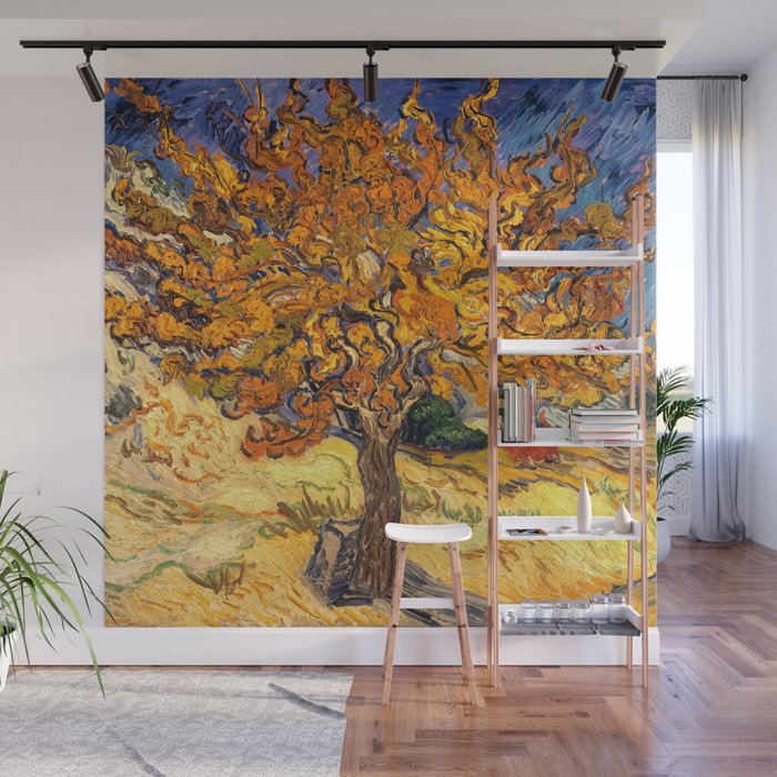 The Mulberry Tree by Vincent van Gogh Wall Mural Gallery Image 1