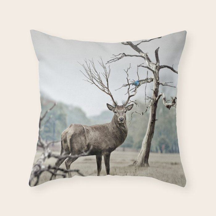 Deer Throw Pillow Gallery Image 6