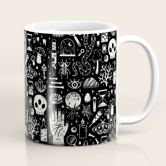 Curiosities: Bone Black Coffee Mug Gallery Image 1