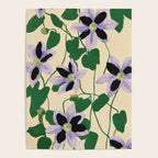 Clematis Botanical Illustration Poster Gallery Image 4