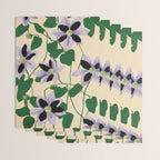 Clematis Botanical Illustration Wrapping Paper Gallery Image 3