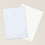 Cozy Vintage Cottage Flowers and Stripes Pattern in Light Blue and White Stationery Card Gallery Image 2