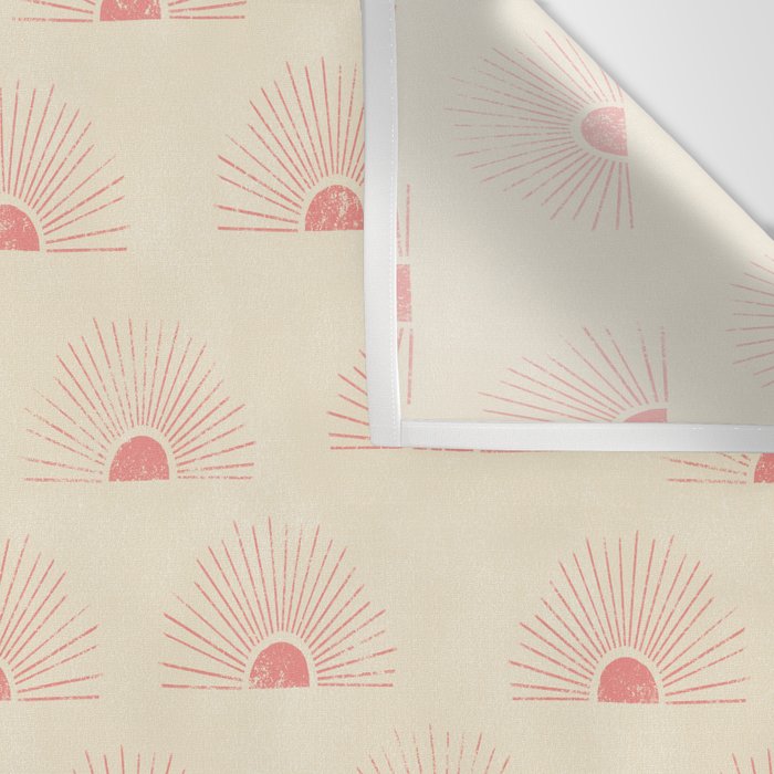 Sunrise - pink and cream Wall Tapestry Gallery Image 3