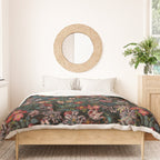 Dark Garden Flowers Duvet Cover Gallery Image 3