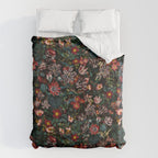 Dark Garden Flowers Duvet Cover Gallery Image 6