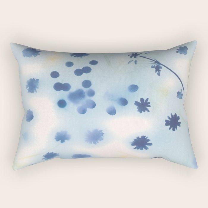 Indigo Lily Drift Rectangular Pillow Gallery Image 2