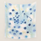 Indigo Lily Drift Wall Tapestry Gallery Image 4