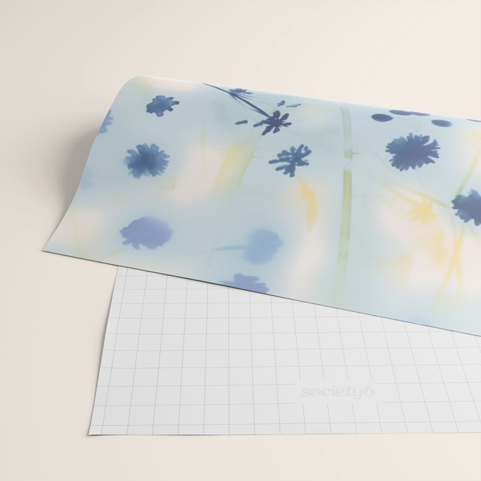 Indigo Lily Drift Wrapping Paper Gallery Image 2