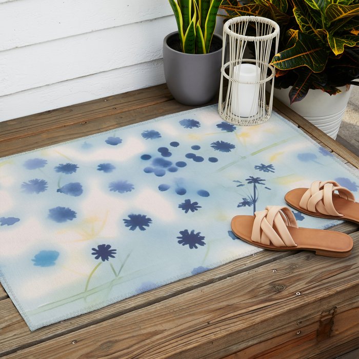 Indigo Lily Drift Outdoor Rug Gallery Image 2