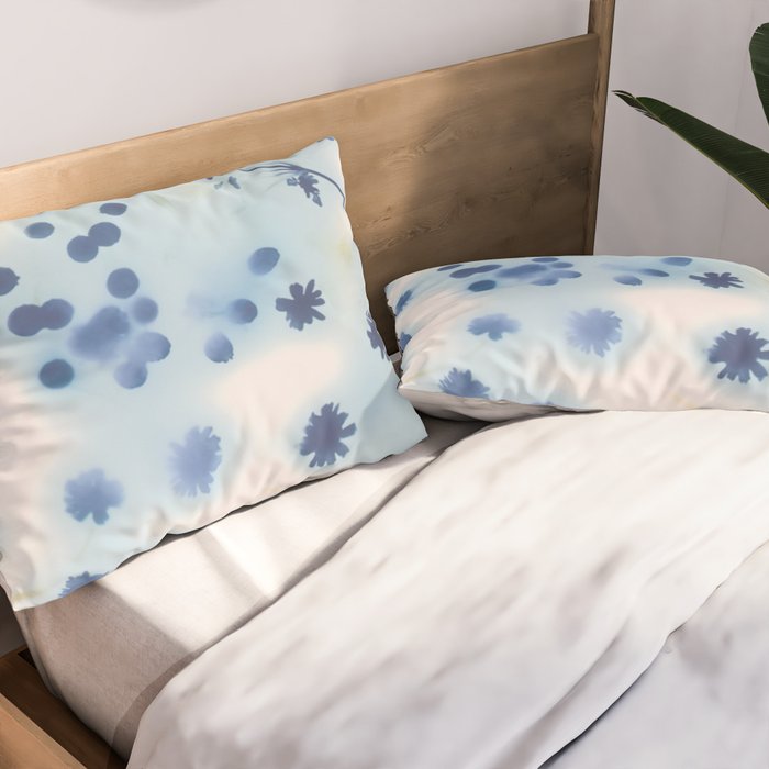 Indigo Lily Drift Pillow Sham Gallery Image 2
