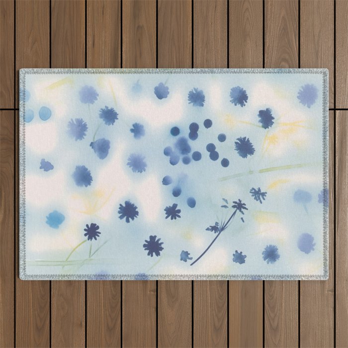 Indigo Lily Drift Outdoor Rug Gallery Image 1