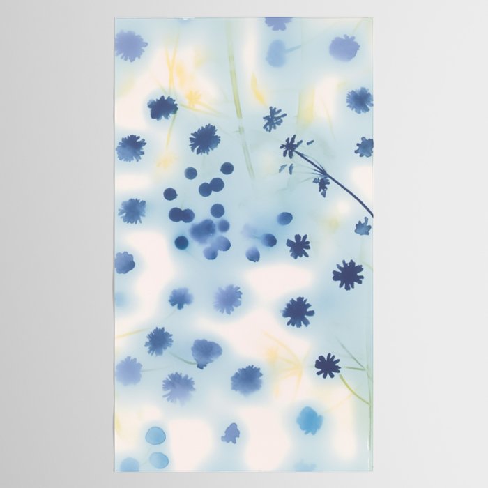 Indigo Lily Drift Tablecloth Gallery Image 2