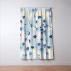Indigo Lily Drift Window Curtain Gallery Image 3