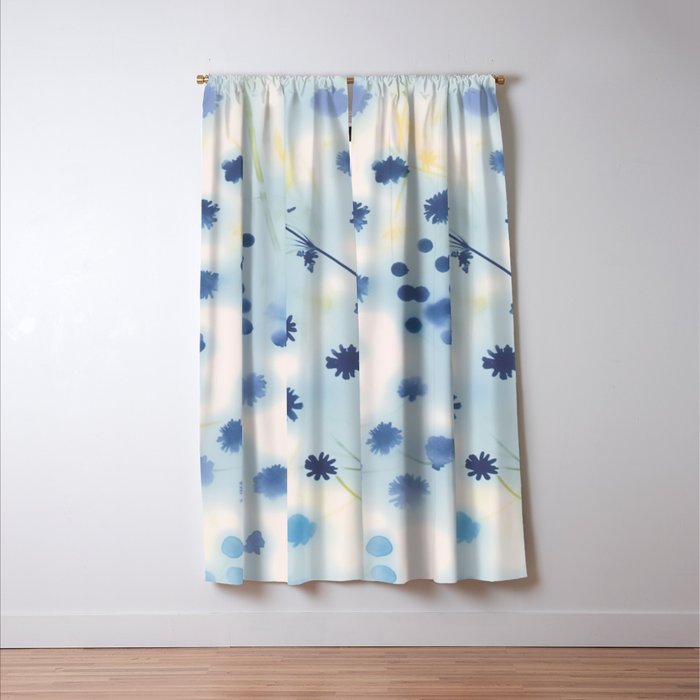 Indigo Lily Drift Window Curtain Gallery Image 3
