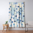 Indigo Lily Drift Window Curtain Gallery Image 5