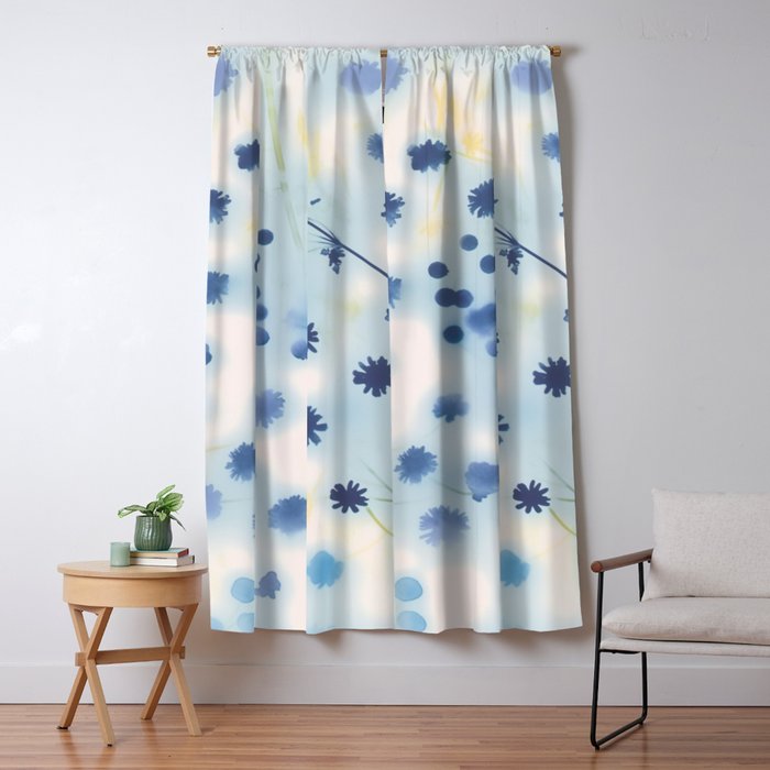 Indigo Lily Drift Window Curtain Gallery Image 5