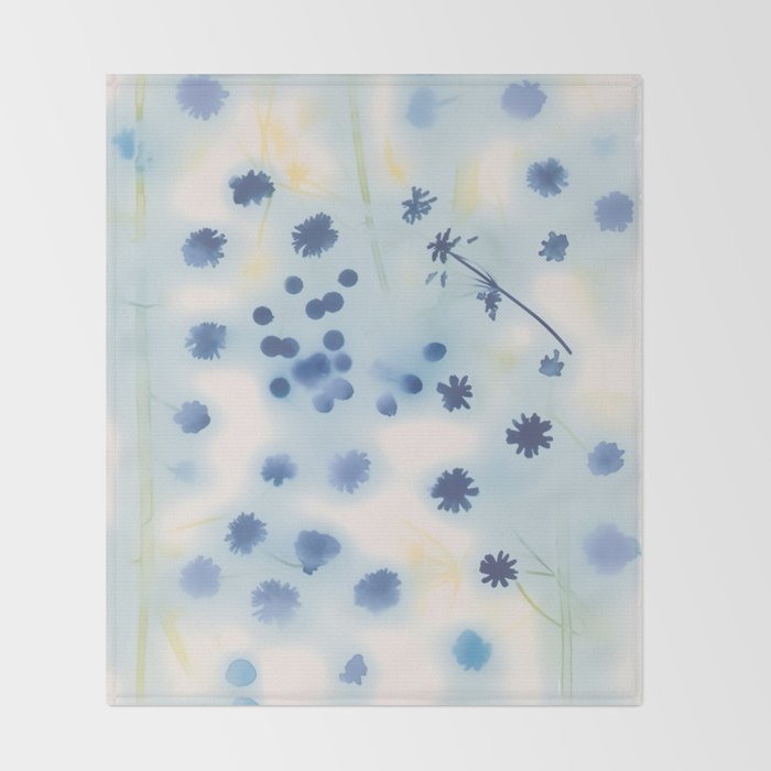 Indigo Lily Drift Throw Blanket Gallery Image 2