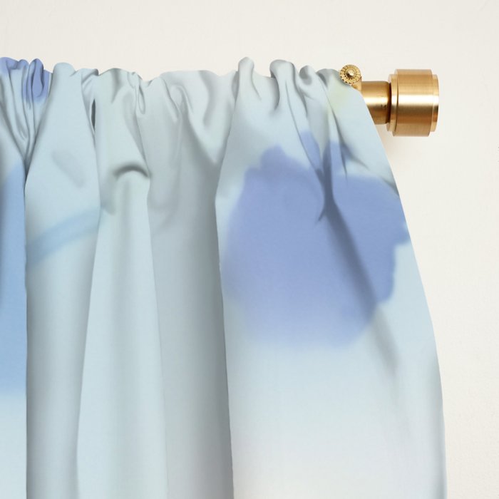 Indigo Lily Drift Window Curtain Gallery Image 2