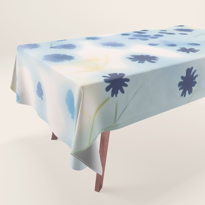 Indigo Lily Drift Tablecloth Gallery Image 1