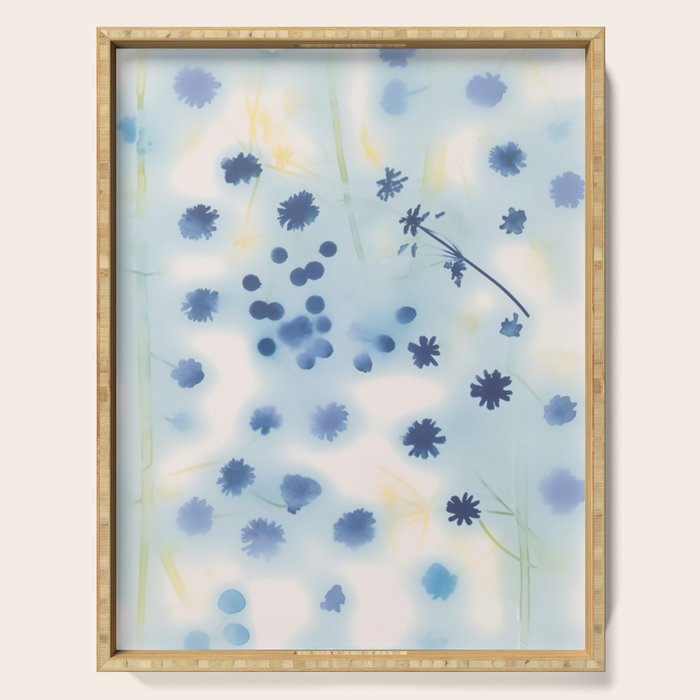 Indigo Lily Drift Serving Tray Gallery Image 1