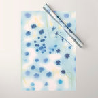 Indigo Lily Drift Wrapping Paper Gallery Image 1