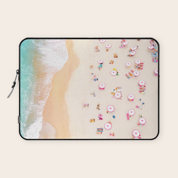 Miami Beach Umbrellas Laptop Sleeve Gallery Image 1