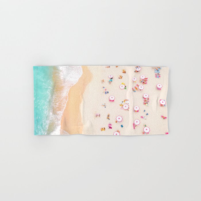 Miami Beach Umbrellas Bath Towel Gallery Image 1
