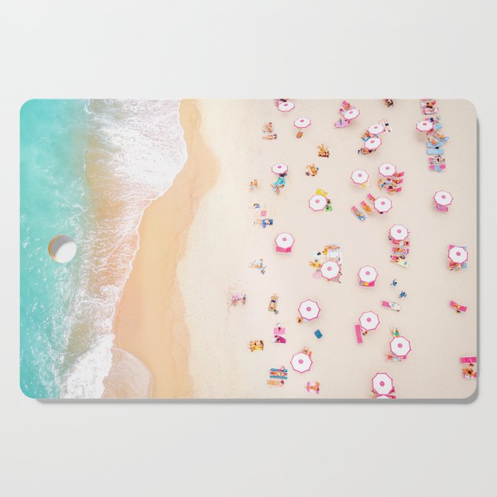 Miami Beach Umbrellas Cutting Board Gallery Image 1