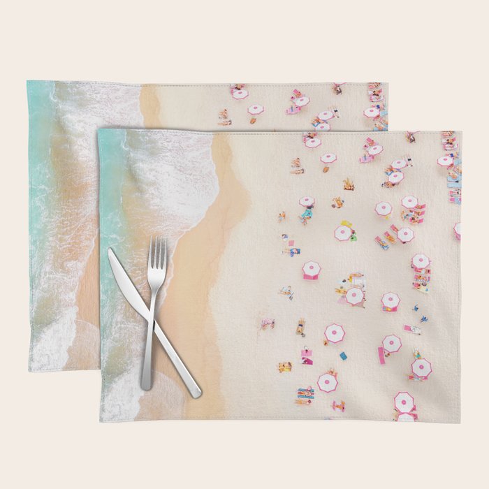 Miami Beach Umbrellas Placemat Gallery Image 1