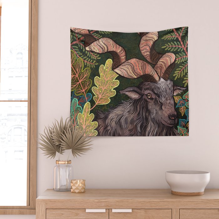 Markhor Wall Tapestry Gallery Image 2