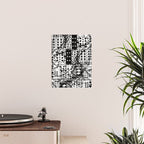 analog synthesizer system - modular black and white Poster Gallery Image 2