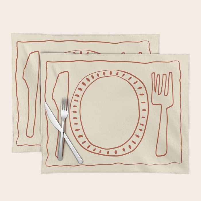Vintage Dinnerware Set Placemat Gallery Image 1