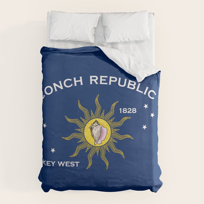 Conch Republic Flag Duvet Cover