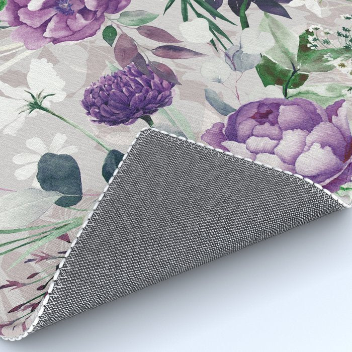Lush lilac garden Rug Gallery Image 4