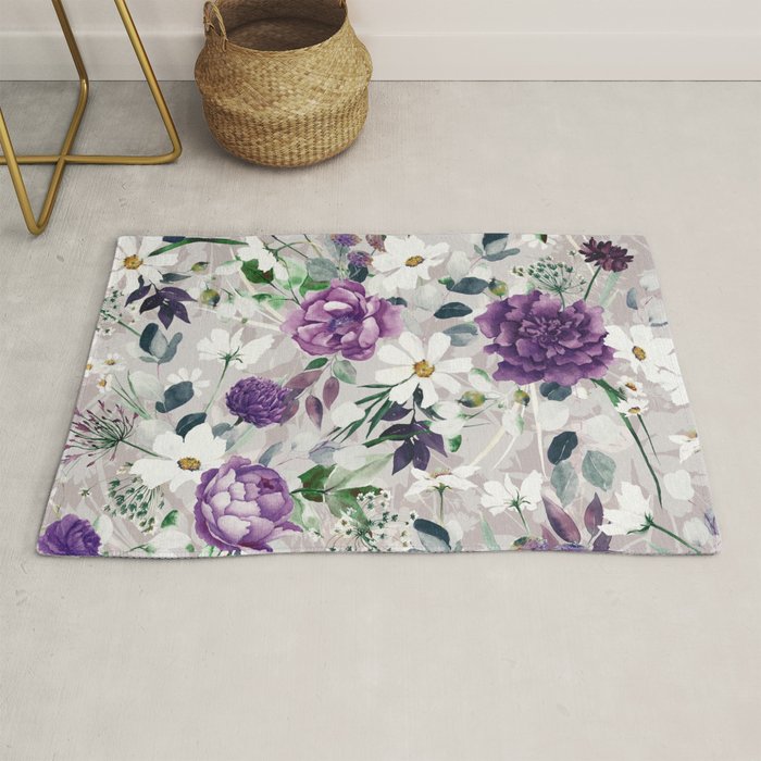 Lush lilac garden Rug Gallery Image 1