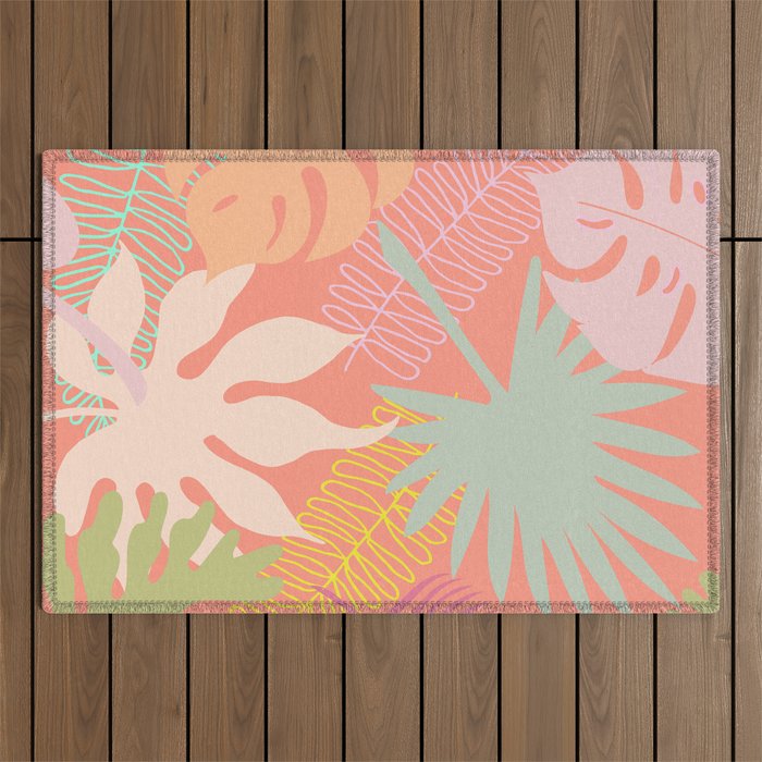 Melon Palms Outdoor Rug Gallery Image 1