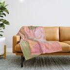 Melon Palms Throw Blanket Gallery Image 1